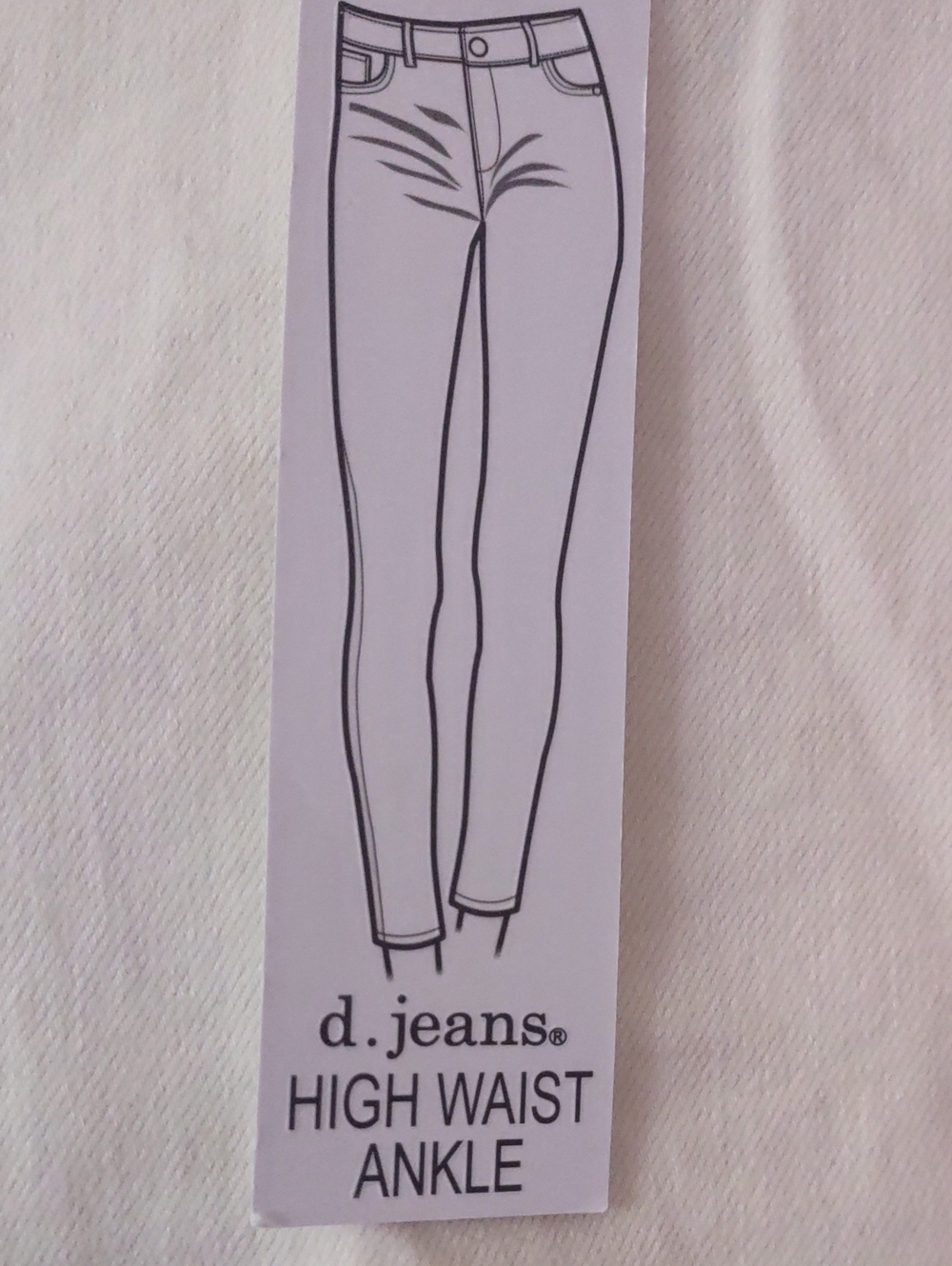 d. jeans High Waist Ankle Comfort Fit Ultra Soft Jeans NWT